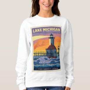 Great Lakes Lake Michigan Sweatshirt