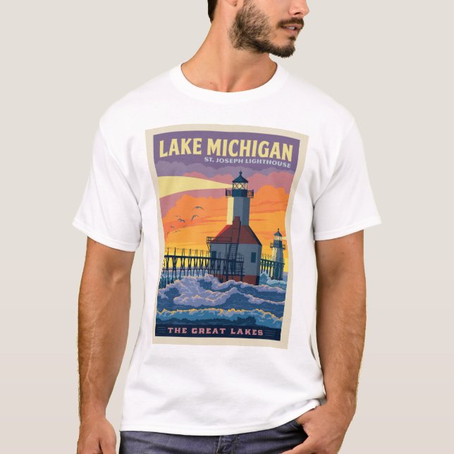 Great Lakes | Lake Michigan T-Shirt (Front)