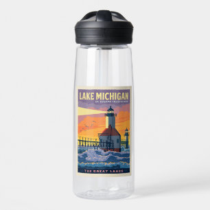 Great Lakes   Lake Michigan Water Bottle