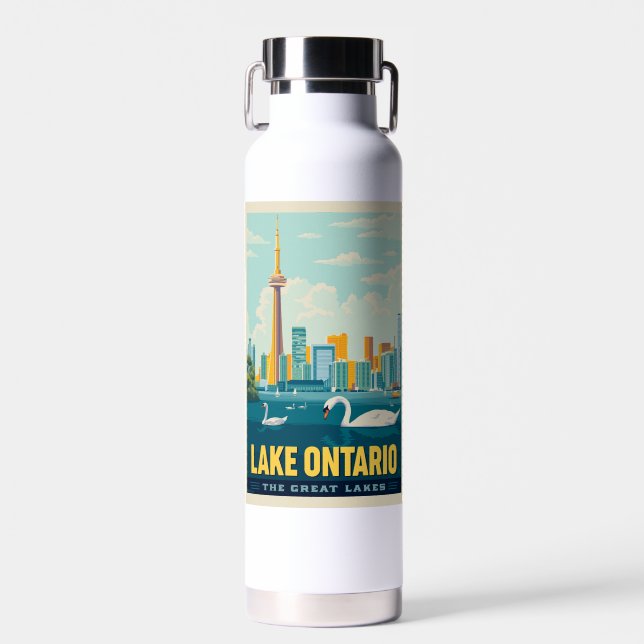 Great Lakes | Lake Ontario Water Bottle (Front)