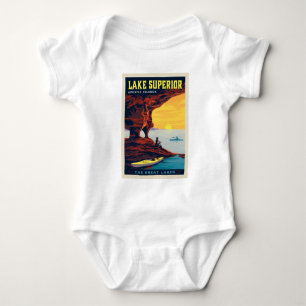 Great Lakes   Lake Superior Baby Bodysuit