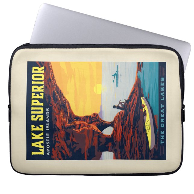 Great Lakes | Lake Superior Laptop Sleeve (Front)