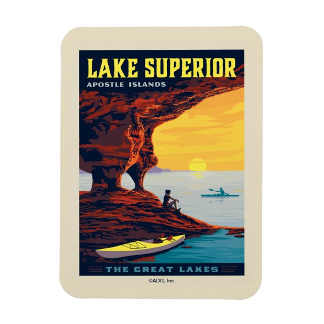 Great Lakes | Lake Superior Magnet (Vertical)
