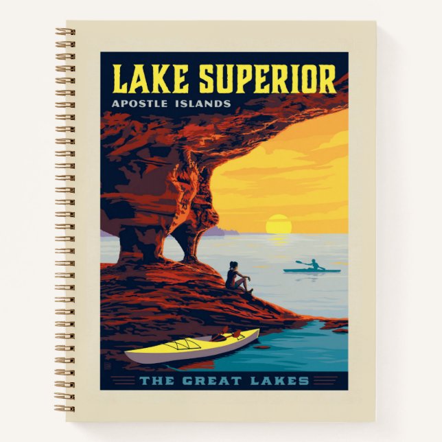 Great Lakes | Lake Superior Notebook (Front)