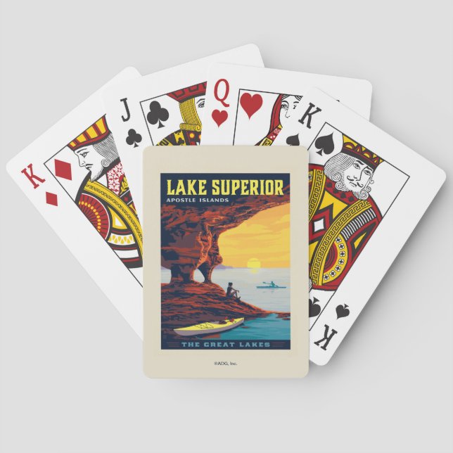 Great Lakes | Lake Superior Playing Cards (Back)