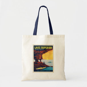 Great Lakes   Lake Superior Tote Bag