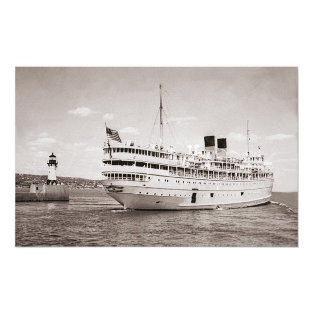 Great Lakes passenger steamer South American Photo Print (Front)