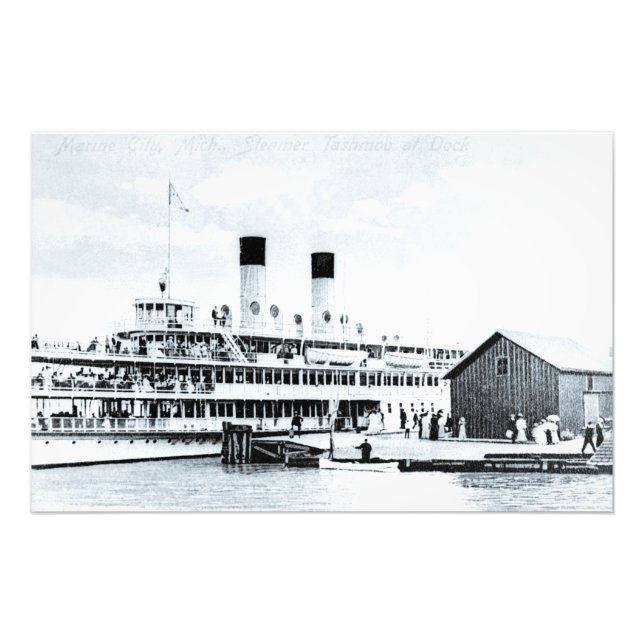 Great Lakes passenger steamer Tashmoo Marine City  Photo Print (Front)