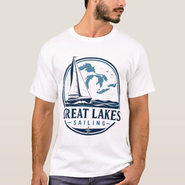 Great Lakes Sailing T-Shirt (Front)