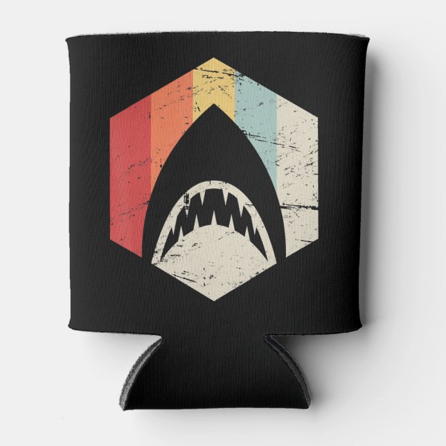 Great Lakes Shark Free Unsalted  Michigan Gift Can Cooler (Front)