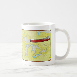 Great Lakes Ship CSL Niagra on a Mug and Chart