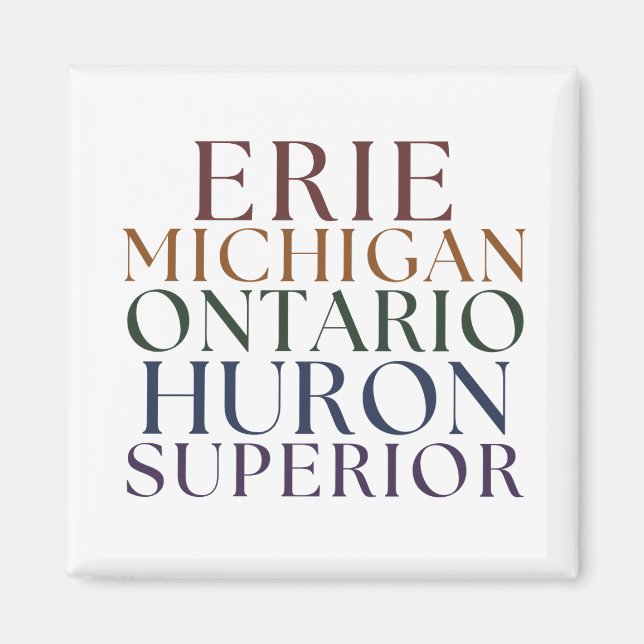 Great Lakes State Magnet Stocking Stuffer (Front)