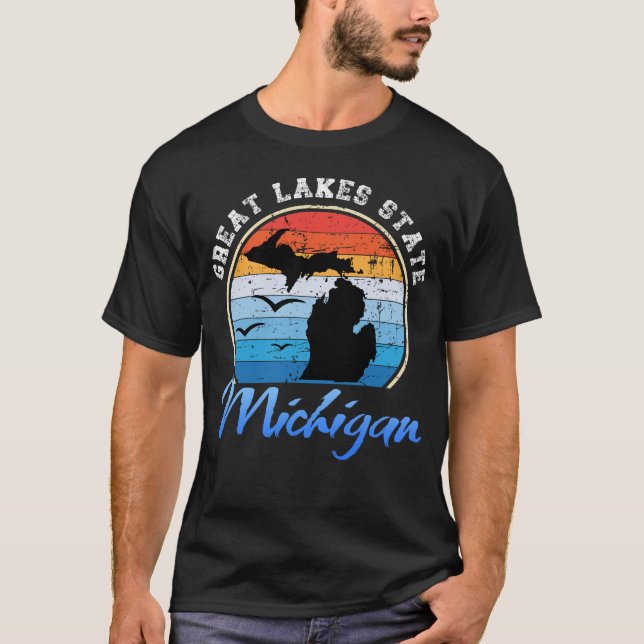 Great Lakes State Michigan T-Shirt (Front)