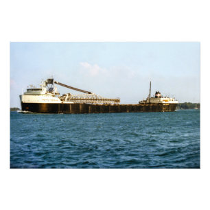 Great Lakes steamer Adam E. Cornelius Photo Print