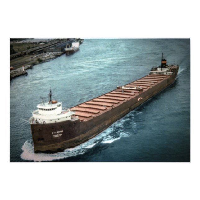 Great Lakes steamer J.L. Mauthe Photo Print (Front)