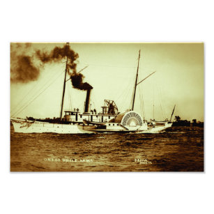 Great Lakes steamer U.S.S. Fessenden Vintage Photo Print
