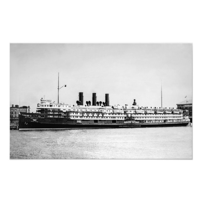Great Lakes steamship Greater Detroit Photo Print (Front)