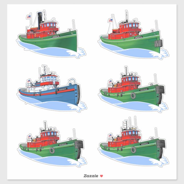 Great Lakes tug America history (Sheet)