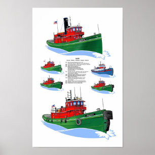 Great Lakes tug America history Poster