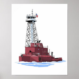Great Lakes tug Olive L. Moore (K&K) Poster