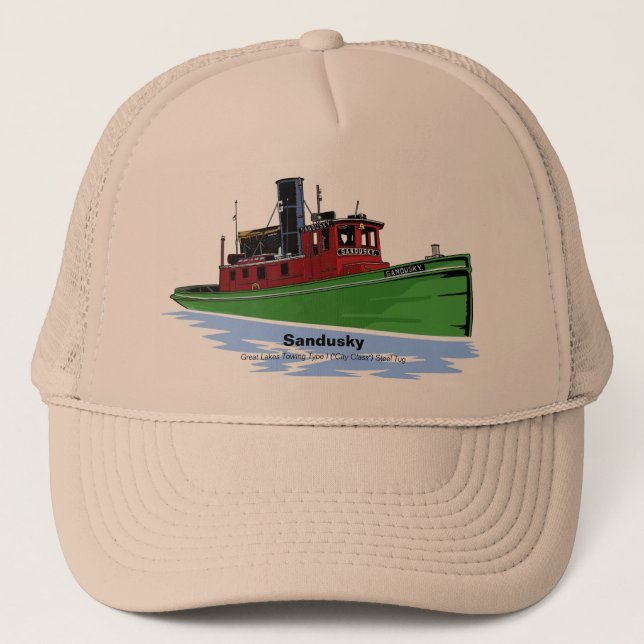 Great Lakes tug Sandusky Trucker Hat (Front)