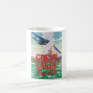 Great Lakes vintage travel poster. Coffee Mug
