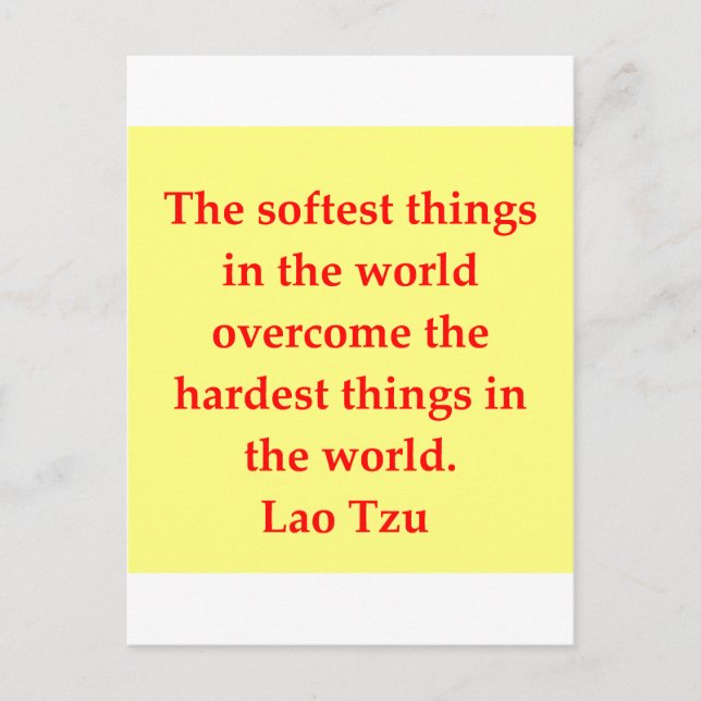 great Lao Tzu quote Postcard (Front)