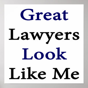 Great Lawyers Look Like Me Poster