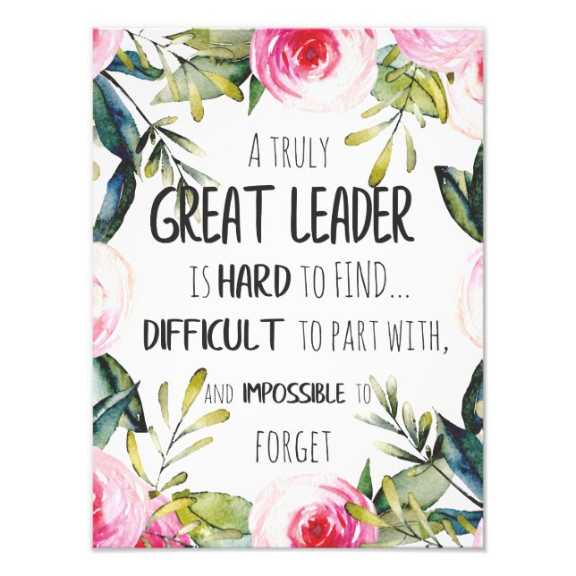 Great leader Gift great leader freedom goals power Photo Print (Front)