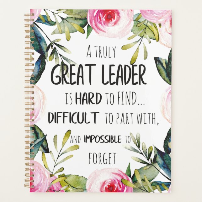 Great leader Gift great leader freedom goals power Planner (Front)