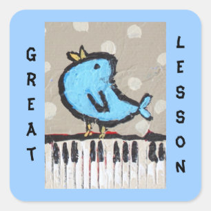 great lesson piano student sticker