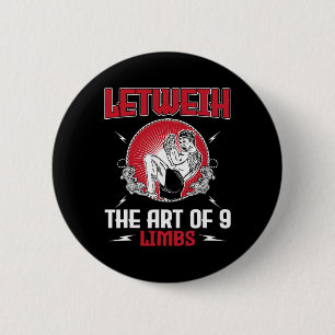 Great Lethwei Boxing Outfit Kick Mma Kickboxing 6 Cm Round Badge