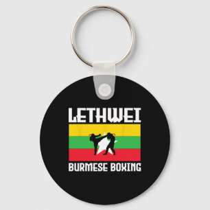 Great Lethwei Burmese Boxing Outfit Kick Mma Kickb Key Ring