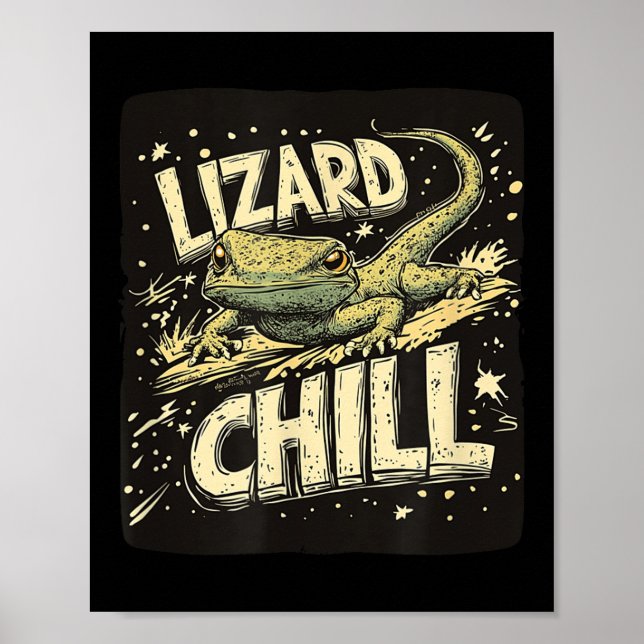Great Lizard Chill Speech For Boys And Girls  Poster (Front)