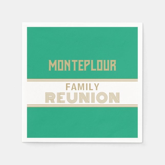 Great Look! Classic, family reunion Napkin (Front)
