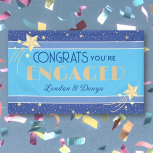 Great Look! Starry Custom Engagement Banner
