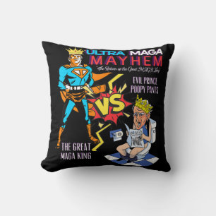 Great MAGA King Donald Trump Biden USA UltrA MAGA Cushion