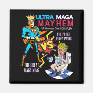 Great MAGA King Donald Trump Biden USA UltrA MAGA Magnet