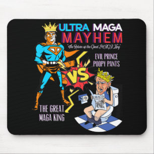 Great MAGA King Donald Trump Biden USA UltrA MAGA Mouse Mat