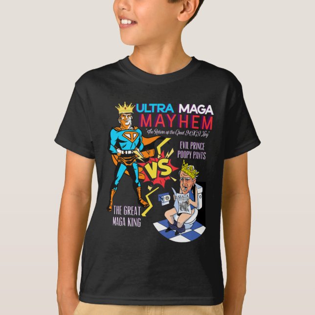 Great Maga King Donald Trump Biden Usa Ultra Maga  T-Shirt (Front)