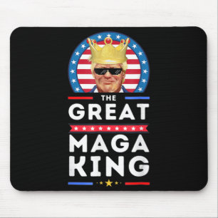 Great MAGA King Trump Biden Political Ultra Mega P Mouse Mat