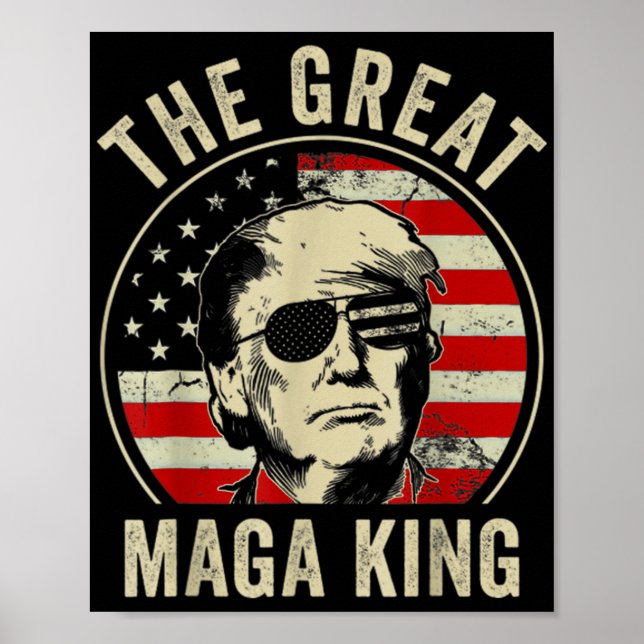 Great MAGA King Trump Biden Political Ultra Mega P Poster (Front)