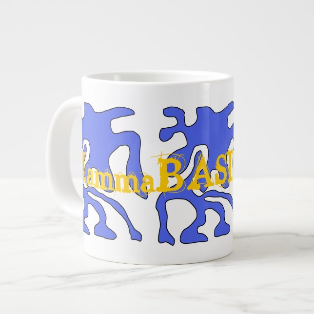Great MammaBASIL Design Jumbo Mug! Large Coffee Mug (Front Left)