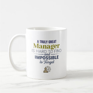 Great Manager Personalised Name Gift Coffee Mug