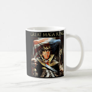 Great Mega King USA Flag Proud Ultra Maga Trump Coffee Mug