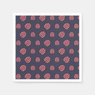 Great Minds Brain Pattern Napkin