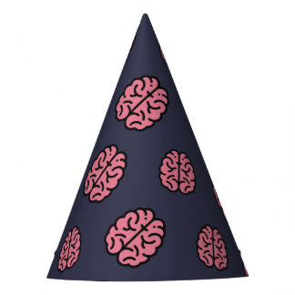 Great Minds Brain Pattern Party Hat