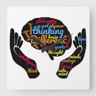 Great Minds Think Different Wall Clock