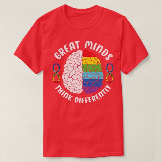 Great minds think differently1 T-Shirt (Design Front)