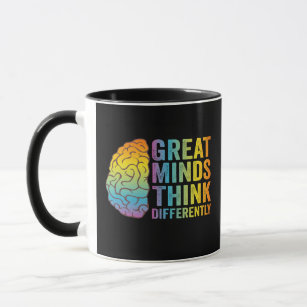 Great Minds Think Differently Adhd Neurodivergent  Mug
